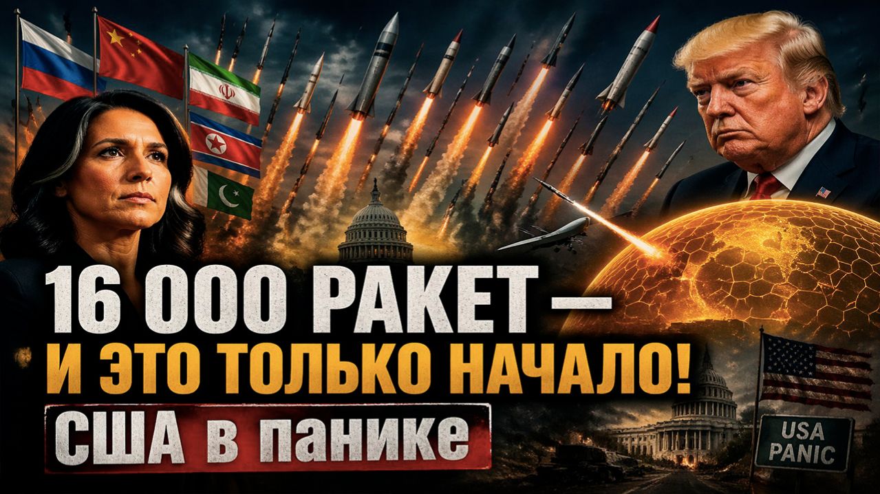 Габбард раскрыла КОШМАРНЫЙ прогноз: Россия, Китай, Иран и Пакистан готовят «ракетный ад» для США