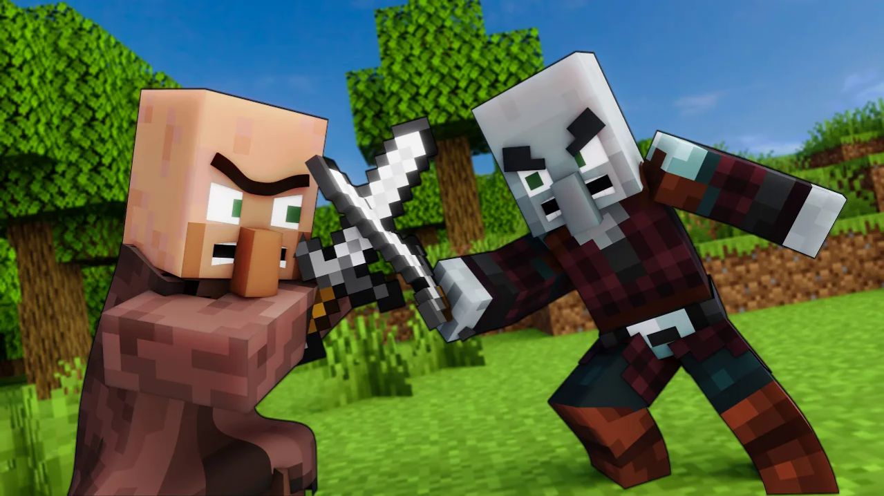 Эпицентр конфликта: житель защищает свою землю Майнкрафт