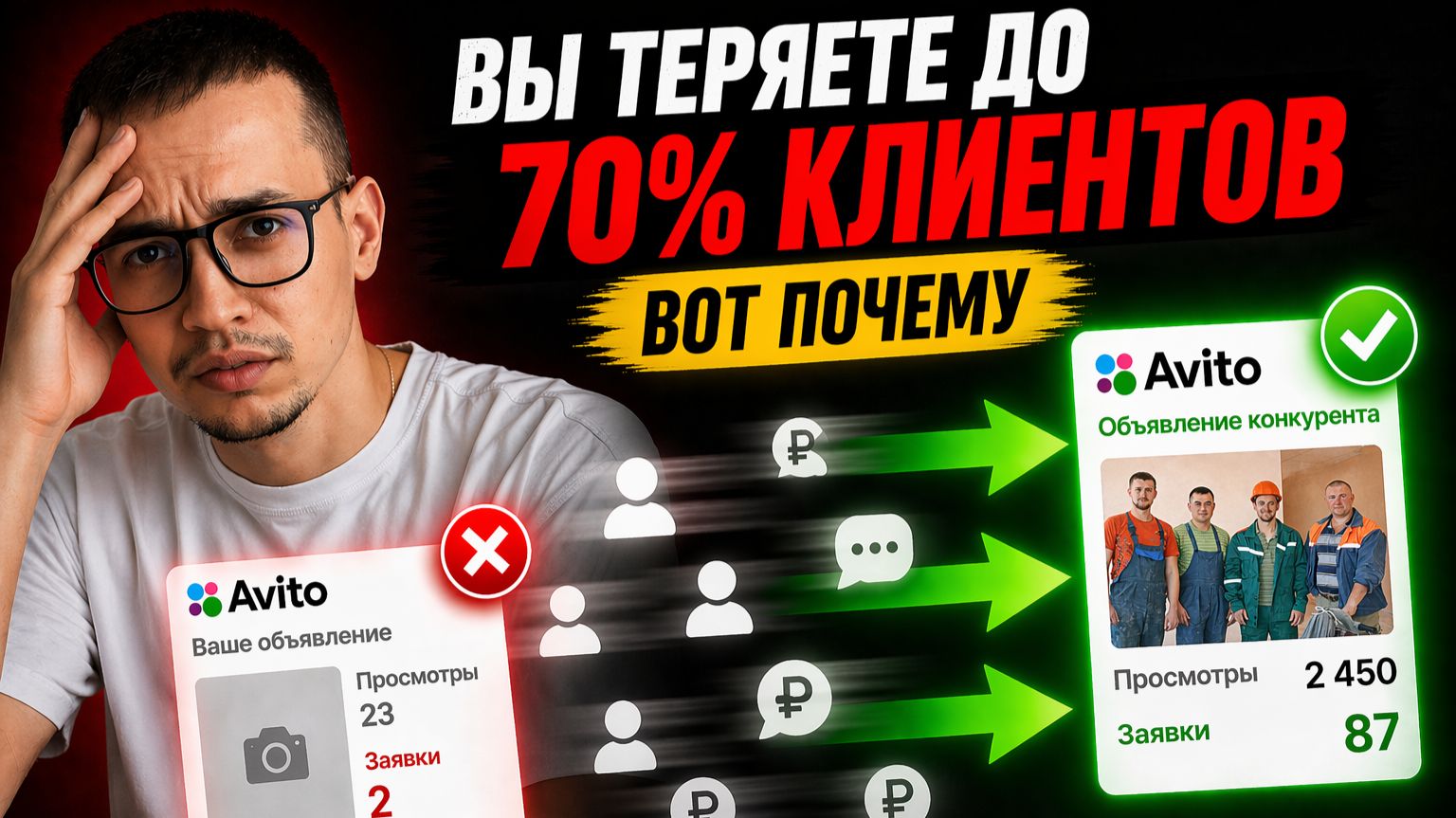 Вы теряете до 70% клиентов на Авито. Вот почему
