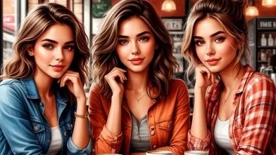 С днём женской дружбы. Шикарная музыкальная открытка.