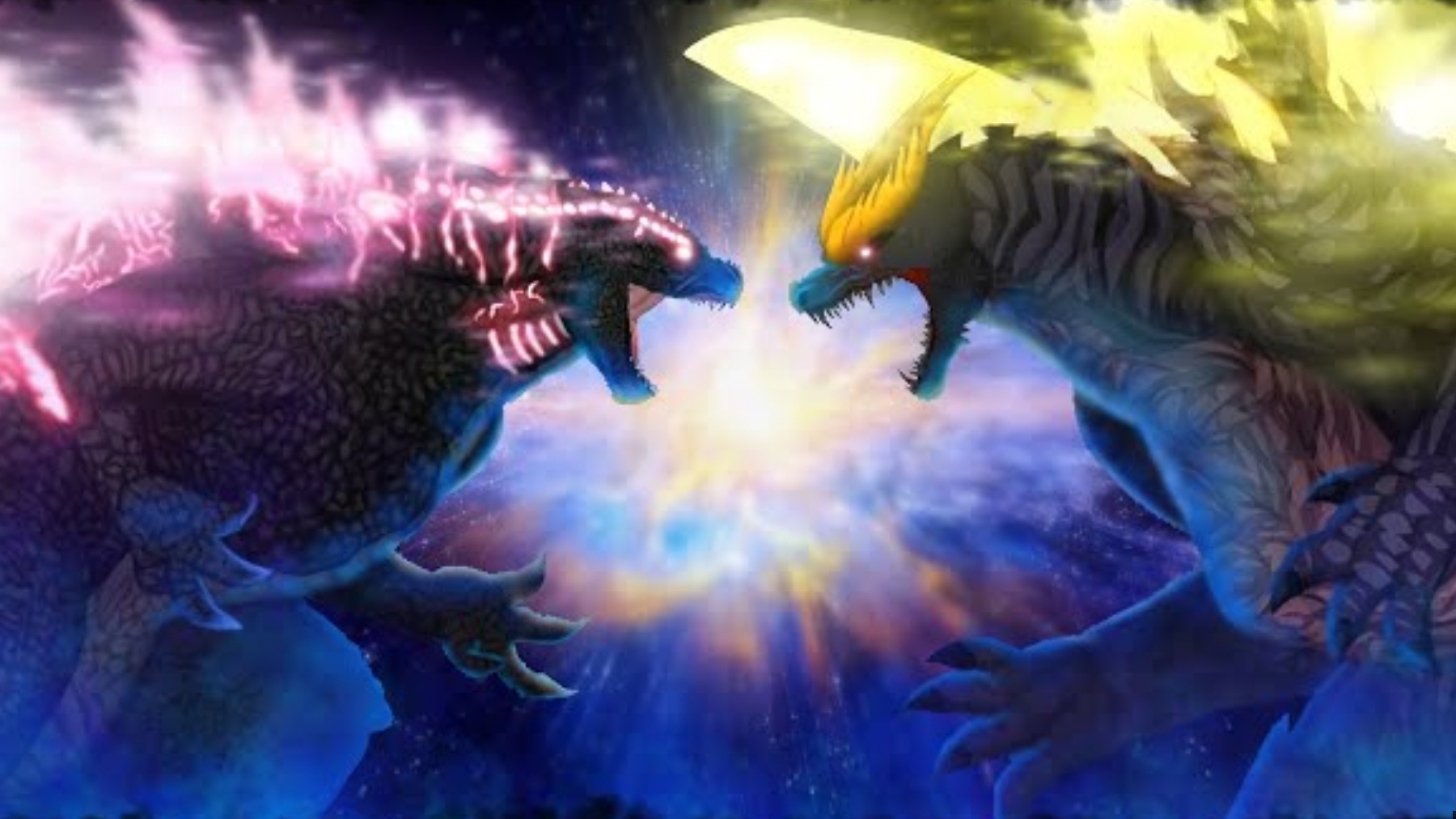 Годзилла Эволюция против Космо Годзиллы Часть 1