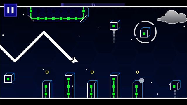 Пародия геометри Даш на волне