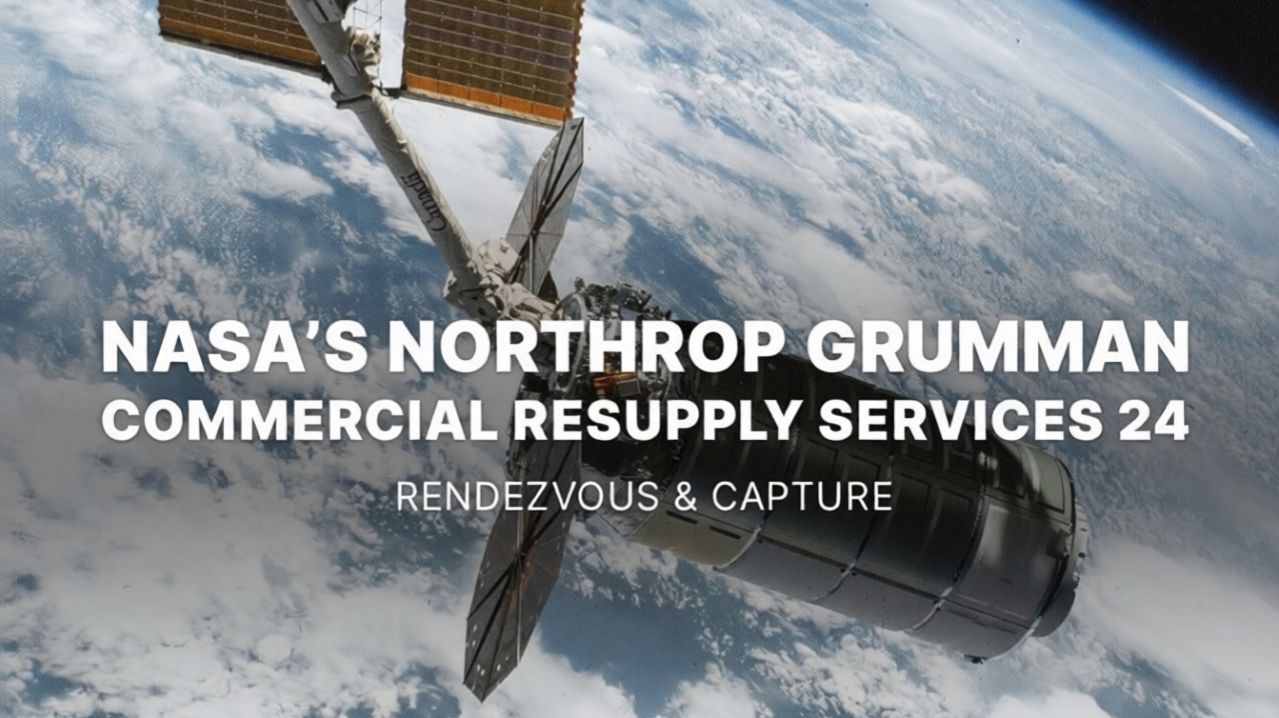 Сближение и захват корабля Northrop Grumman в рамках 24-й миссии NASA по коммерческой доставке груза