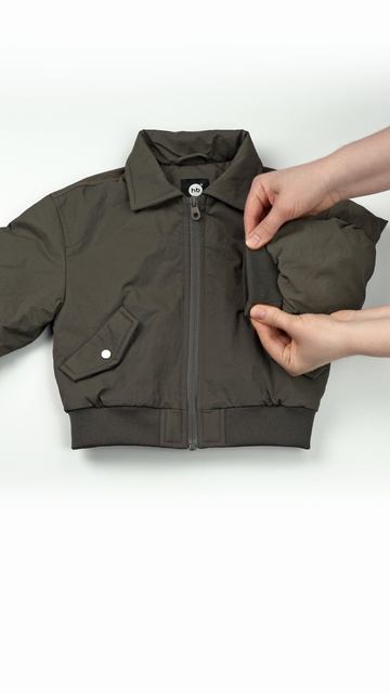 88367_Куртка-бомбер_graffite | Happy Baby