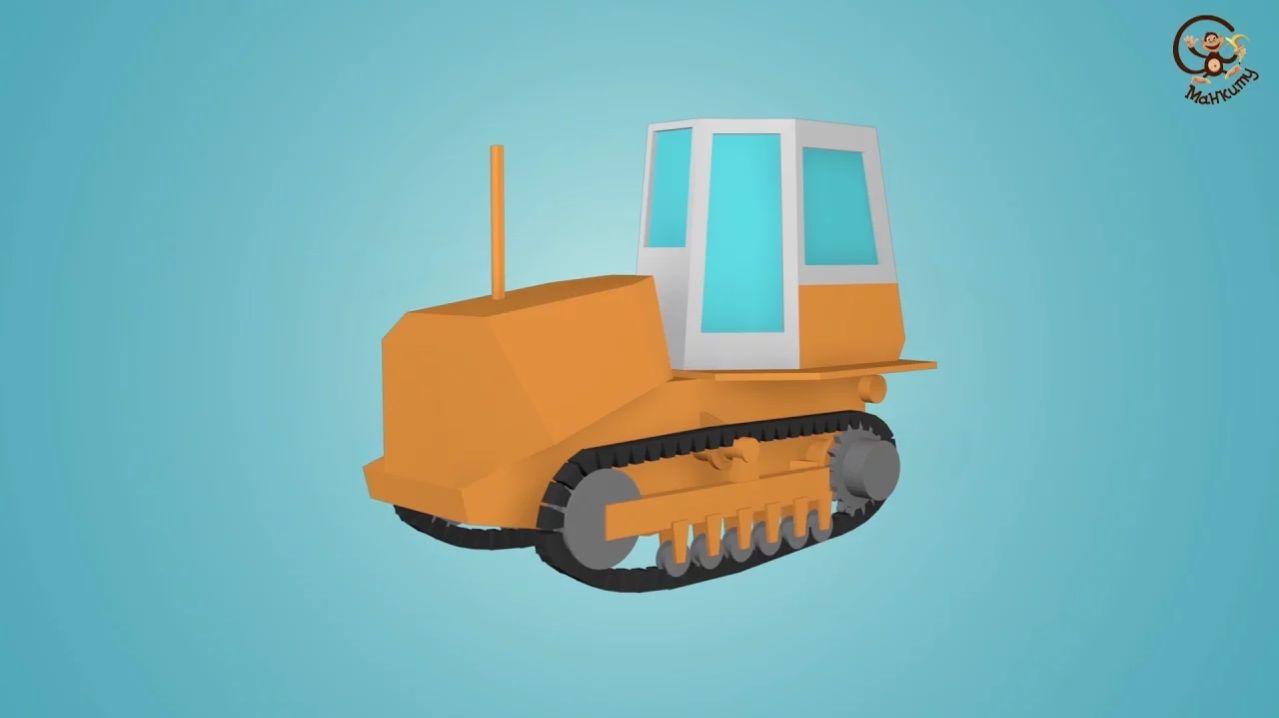 Мультик про машинки. Бульдозер конструктор. МанкиМульт