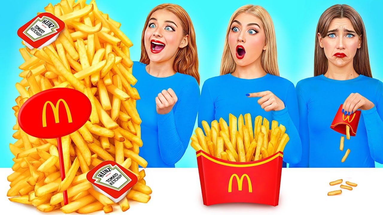 Большая, Средняя или Маленькая Тарелка Челлендж # Смешные Челленджи с Едой Candy DO