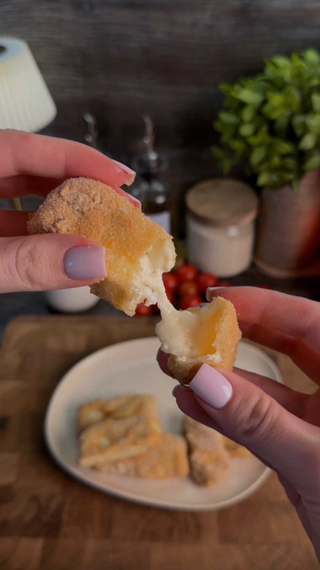 Хрустящий камамбер в панировке без масла 🧀✨