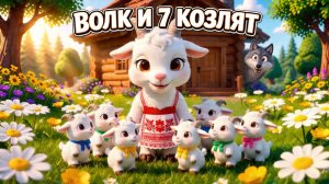 Волк и семеро  козлят  | народная сказка | Сказка для детей | Добрые сказки
