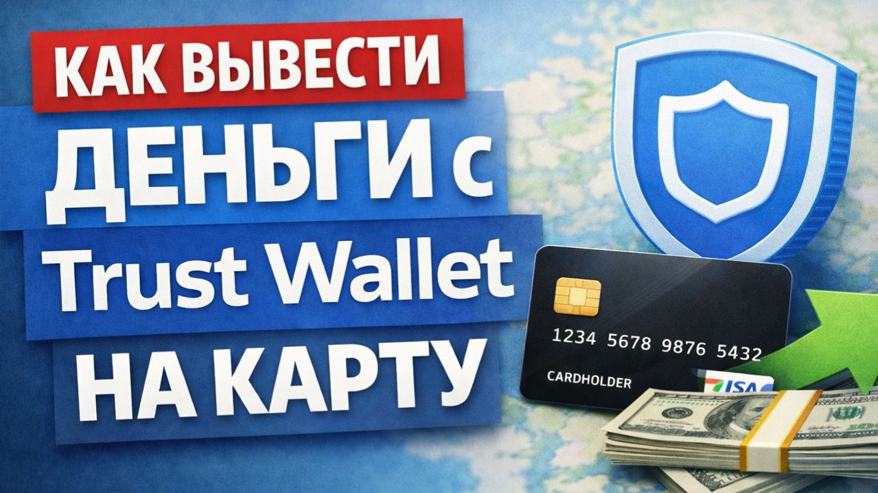 как вывести деньги с Trust Wallet траст валлет на карту напрямую быстро