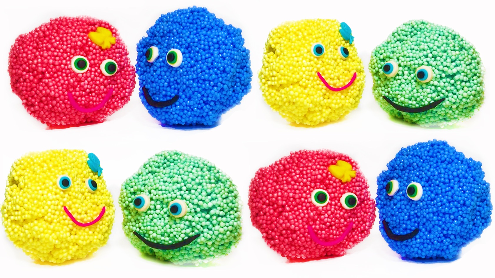 Учим Цвета - Сюрпризы из Шарикового Пластилина Ищем игрушки из мультиков