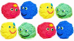 Учим Цвета - Сюрпризы из Шарикового Пластилина Ищем игрушки из мультиков