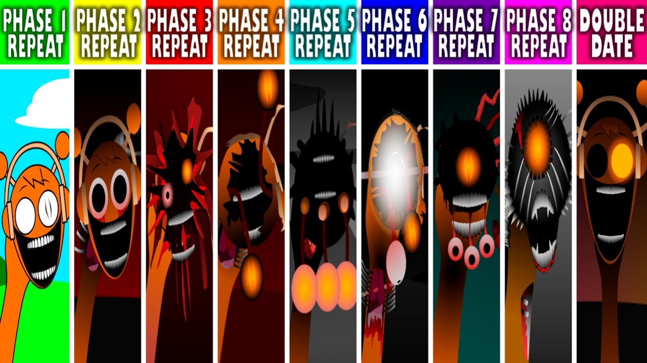 INCREDIBOX SPRUNKI: ФАЗЫ 1-7 НО ВСЕ 🔁 ПОВТОРЯЮТ ПОСЛЕ DOUBLE DATE! 💘♾️