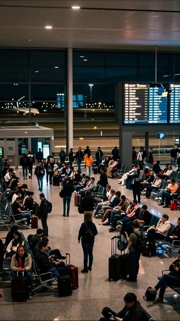 Ожидание в пустом аэропорту: безнадежность и одиночество ожидание путешествия одиночество