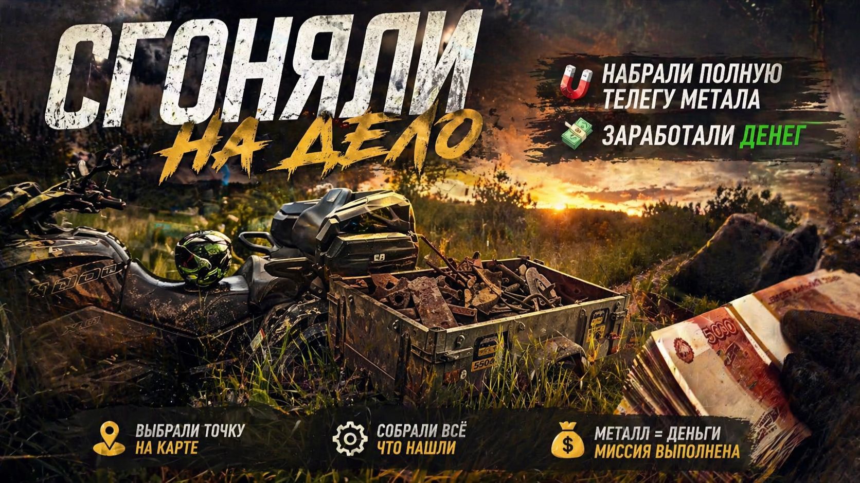 НАШЛИ ЖИЛУ МЕТАЛЛА — ЗАГРУЗИЛИ ПОД ЗАВЯЗКУ И СДАЛИ