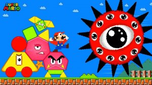 😱☀️ МАРИО СБЕГАЕТ ОТ SHAPEBLOCK И SPRUNKI МИСТЕРА СОЛНЦА (ФАЗА 10)