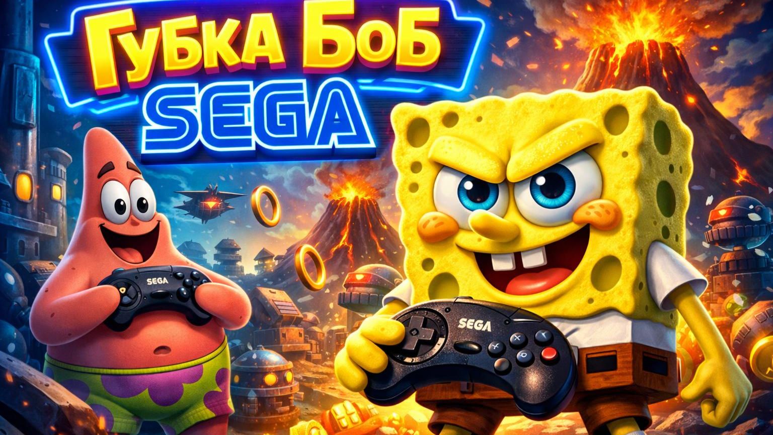 Губка Боб на Sega! Прохождение игры