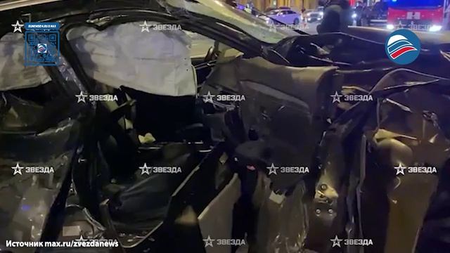 Сбил велосипедиста и врезался в машины: кадры массового ДТП на Садовом кольце в Москве