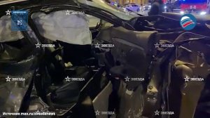 Сбил велосипедиста и врезался в машины: кадры массового ДТП на Садовом кольце в Москве