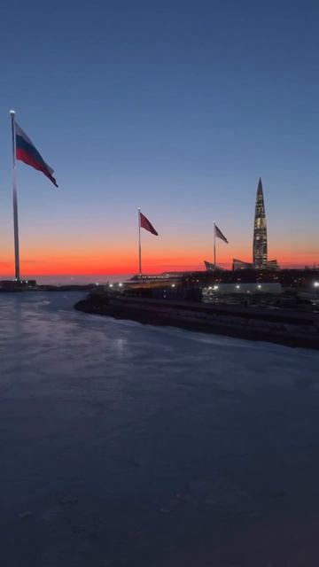 Весенний закат с Яхтенного моста