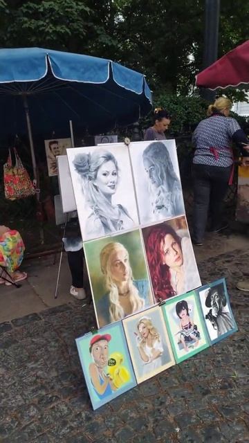 Ленинград (Санкт-Петербург), уличный вернисаж, Невский проспект, Екатерининский сад Фрагмент 3