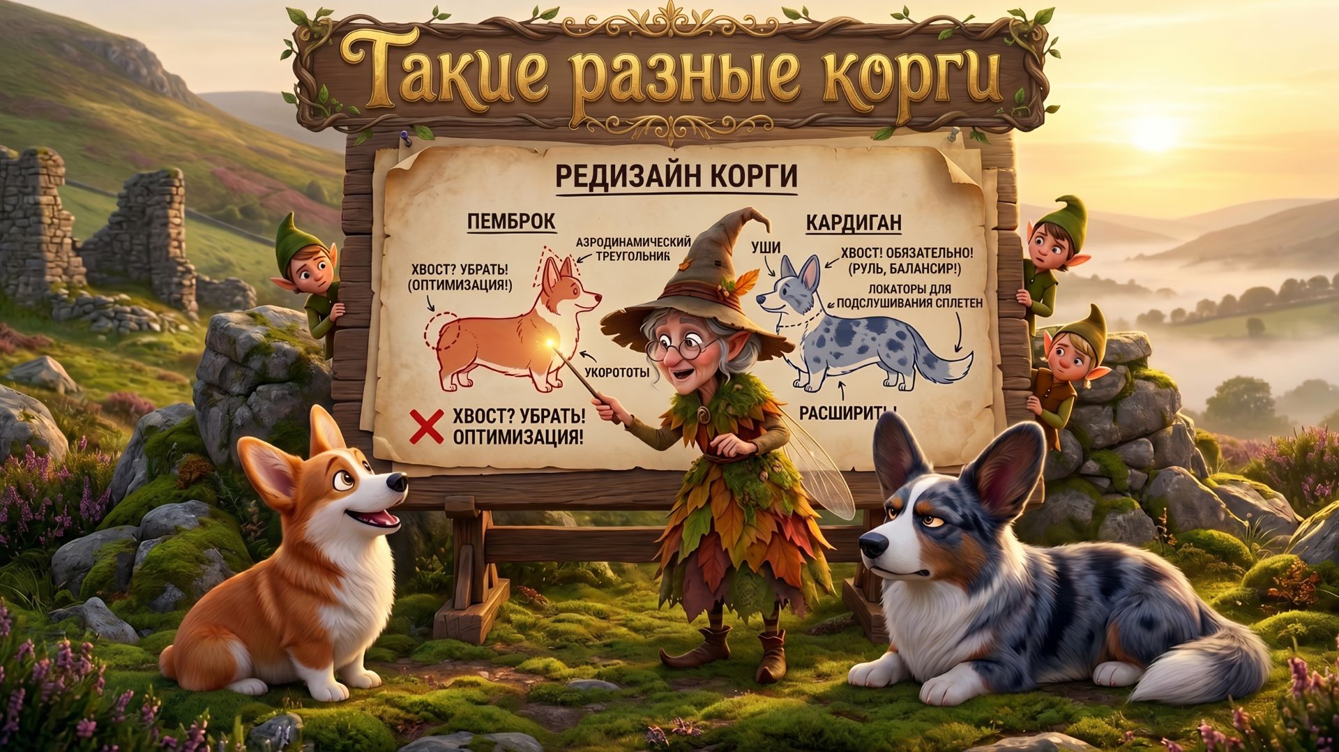 🐾 Такие разные корги: сага об эльфийских скакунах | Аудиосказка 🎧