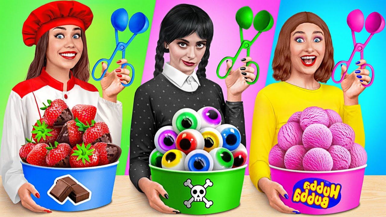 Кулинарный Челлендж# Уэнсдей Против Бабушки # Смешные Моменты от Candy DO