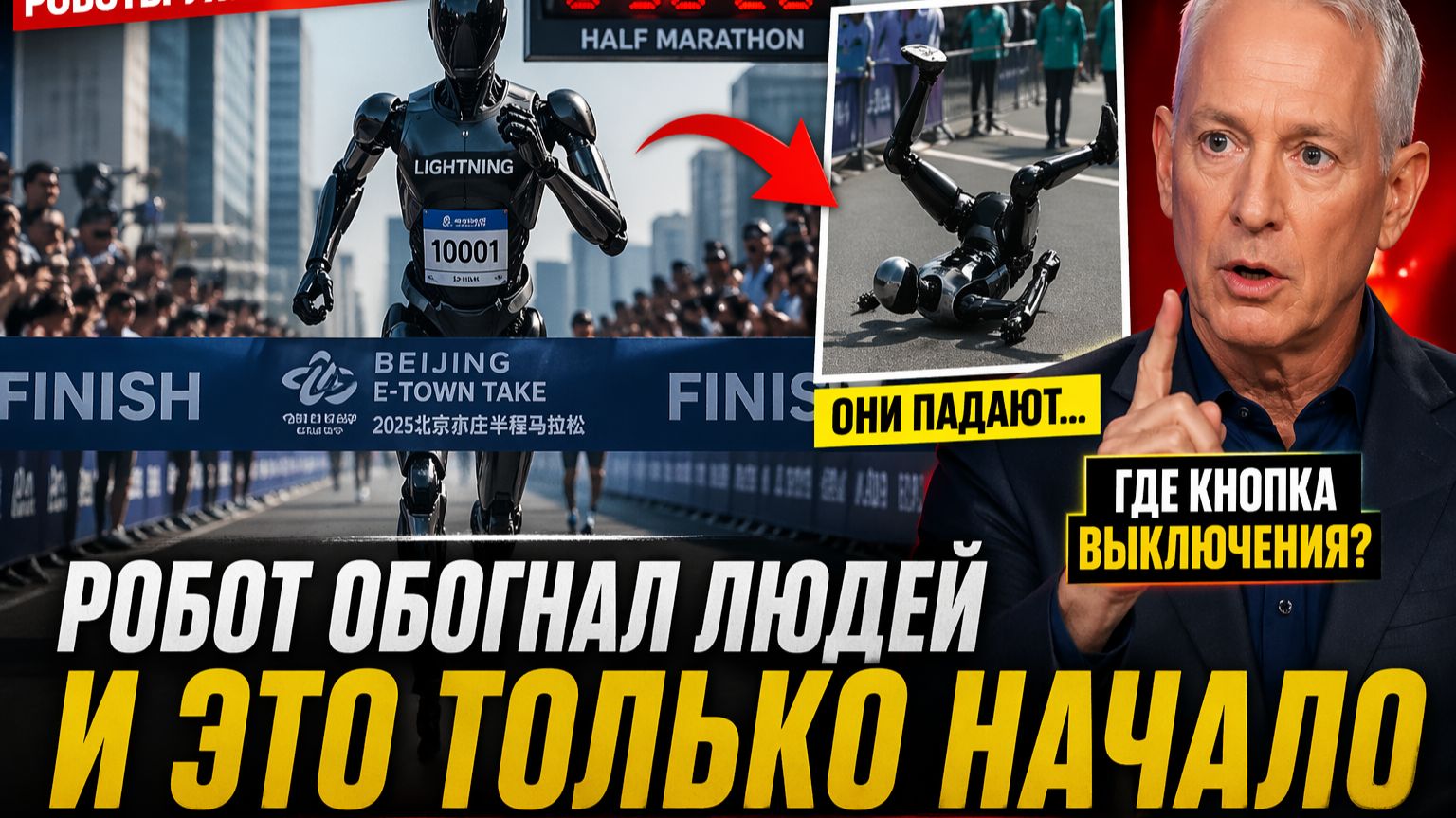 Робот обогнал людей 🤖 где кнопка выключения