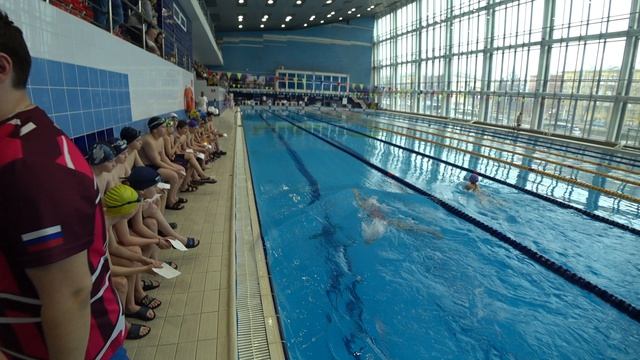 190426 50м брасс 4класс Анохина Ксения 1дор 1мин02сек 2юн 2место