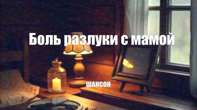 ШАНСОН|Боль разлуки с мамой