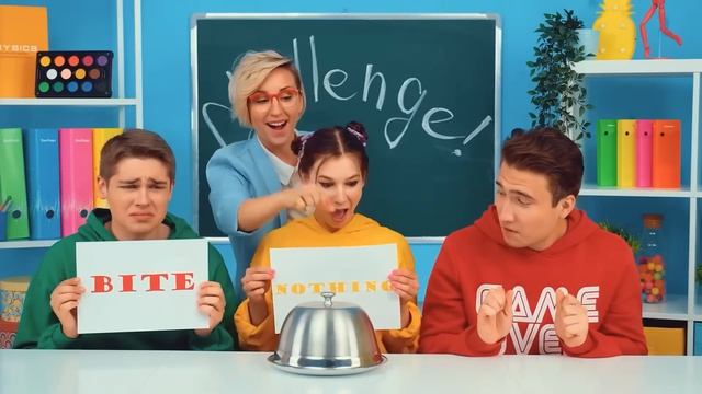 Большая, Средняя или Маленькая Тарелка Челлендж # Забавные Лайфхаки с Едой от Candy DO