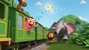 На поезде по джунглям с животными . Мультфильм для детей 2026