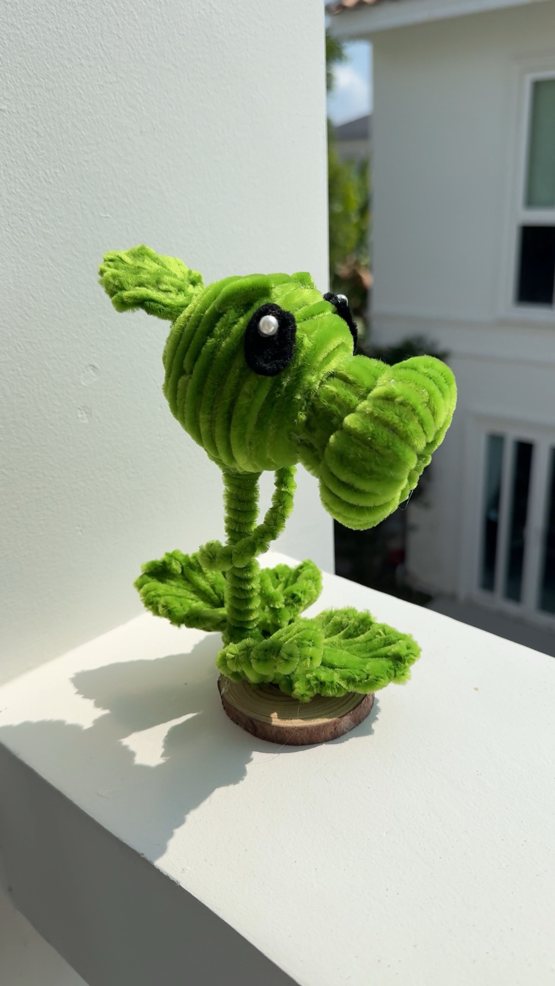 Милый горохострел из игры Plants Vs Zombies  из пушистой проволоки 💚💚💚