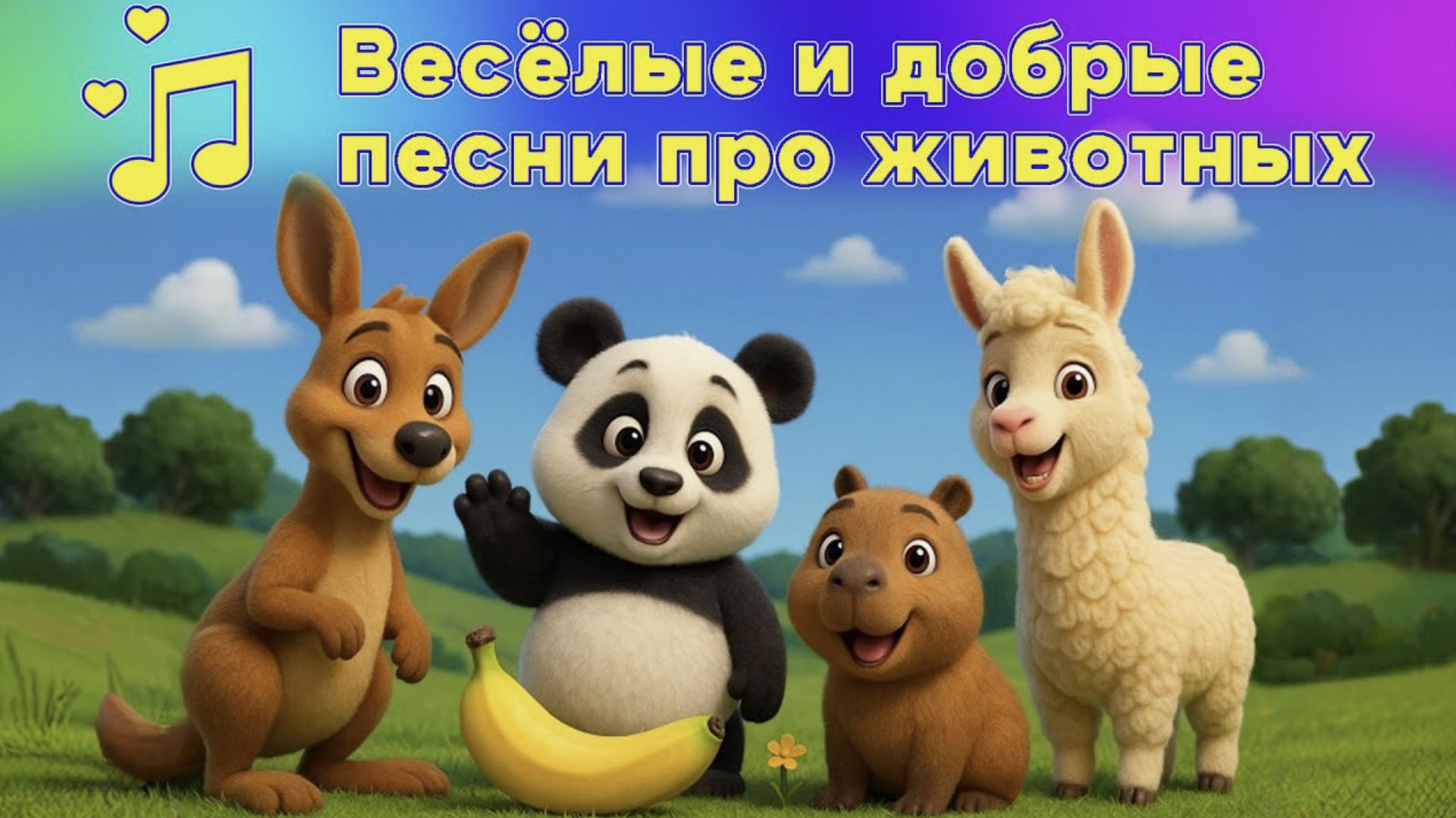 Музыка для детей: самые весёлые и добрые песни для малышей и родителей.