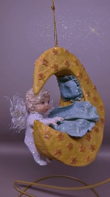 Из ваты Лунный Ангел , размер 10×7см