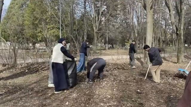 Иностранные студенты УлГУ поддержали городской субботник