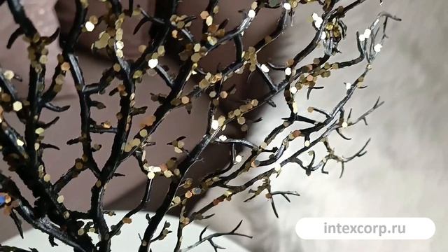 Декоративная ветка ЧЁРНЫЙ КОРАЛЛ, пластик, 66 см, FF99300