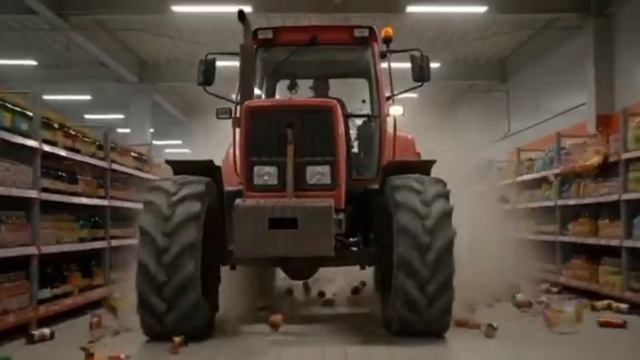 трактор в днс мем