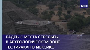 Кадры с места стрельбы в археологической зоне Теотиуакан в Мексике