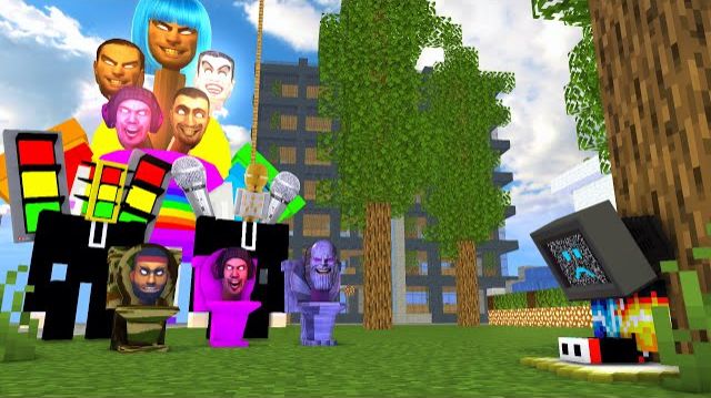 История бедного грустного телевизионщика ПРОТИВ СКИБИДИ Анимация Майнкрафт