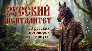 РУССКИЙ МЕНТАЛИТЕТ : 50 русских поговорок за 3 минуты. Вся суть русского характера в одной песне!