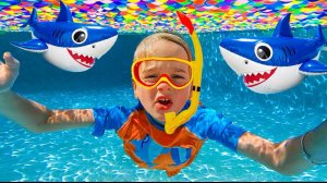Летние приключения в бассейне для детей