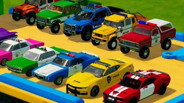 Машинки летают и прыгают! Развивающие мультики Машины помощники. Мультфильмы про машинки