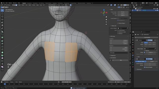 Simple 2D Stylized Character In Blender_ Modeling Body (Part 1)