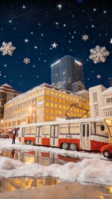 Вязанная городская жизнь