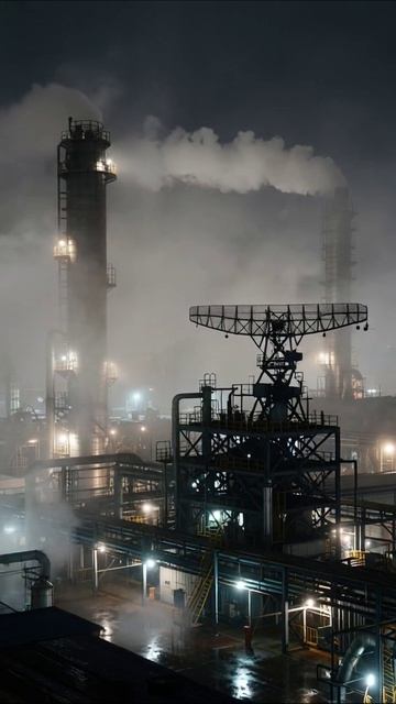 Тёмные горизонты: мир, погружённый в дым #экология #деградация #индустрия