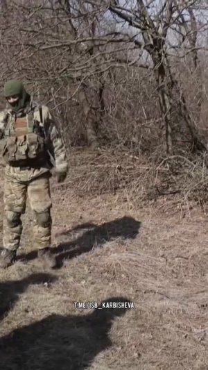 Минирование колеи на дороге, на отход. Батальон им.Карбышева.