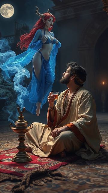 Аладдин, волшебная лампа и джинн