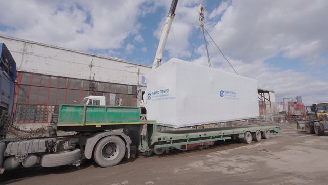 Отгрузка крышной котельной из 2х модулей (секция 2)