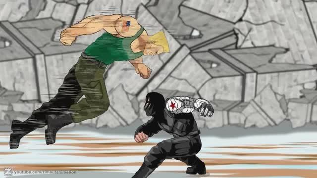 Winter Soldier Vs. Guile - Super Soldiers Clash (Part 1)