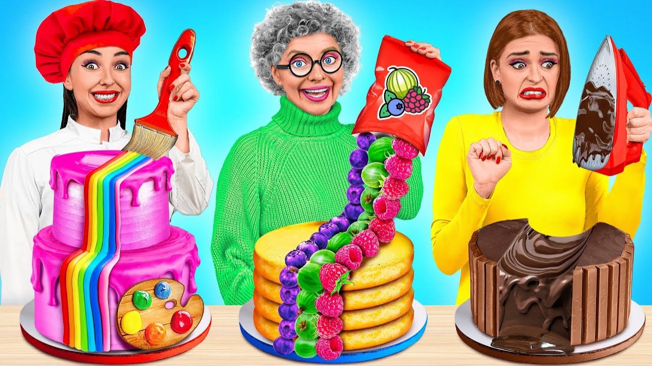 Кулинарный Челлендж# Я против Бабушки # Смешные Челленджи с Едой от Candy DO